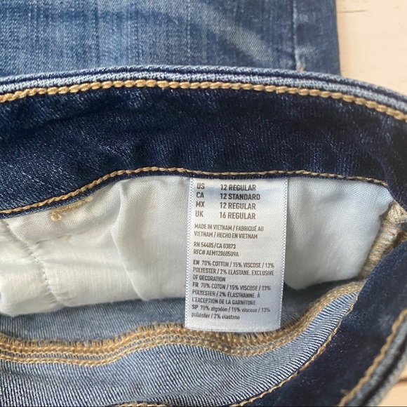 American Eagle Dark Wash Super Hi Rise Jeggings - Picture 9 of 11